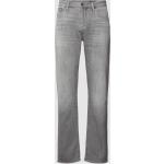 Reduzierte Hellgraue Armani Exchange Slim Fit Jeans mit Reißverschluss aus Baumwollmischung für Herren Weite 34, Länge 32 