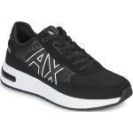 Reduzierte Schwarze Armani Exchange Low Sneaker aus Textil für Herren Größe 41 mit Absatzhöhe 5cm bis 7cm 
