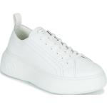 Weiße Armani Exchange Low Sneaker aus Leder für Damen Größe 36 