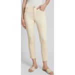 Beige Super Skinny Armani Exchange Skinny Jeans mit Reißverschluss aus Baumwolle für Damen Größe XXL 
