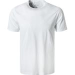 Reduzierte Weiße Kurzärmelige Statement-Shirts aus Jersey für Herren Größe XS 