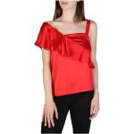 Reduzierte Rote Ärmellose Armani Exchange Festliche Blusen aus Seide für Damen Größe S 