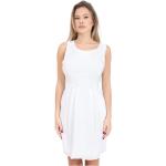 Reduzierte Weiße Ärmellose Armani Exchange Plisseekleider mit Reißverschluss aus Satin für Damen Größe L für den für den Frühling 