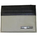 Armani Jeans Kreditkartenetui im Geschenkbox Leder 06V3B schwarz-grau