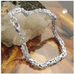 Silberne Königsarmbänder & Königsketten Armbänder glänzend aus Silber für Damen 