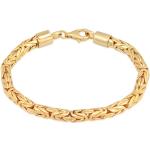 Goldene Elegante Kuzzoi Königsarmbänder & Königsketten Armbänder aus Silber für Herren 
