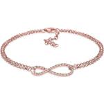 Pinke Elegante Elli Infinity Armbänder & Unendlich Armbänder aus Kristall für Damen 