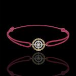 Reduzierte Rote Elegante Edenly Damenarmbänder aus Gelbgold 9 Karat mit Diamant 