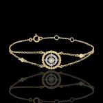Reduzierte Motiv Elegante Edenly Damenarmbänder aus Gelbgold 9 Karat mit Diamant 