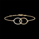 Reduzierte Goldene Edenly Damenarmbänder aus Gold 9 Karat mit Diamant 