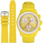 Gelbe Wasserdichte Uhrenarmbänder aus Silikon für Herren 