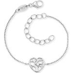 Silberne Motiv Mädchenarmbänder aus Kristall mit Zirkonia zum Valentinstag 