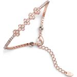 Reduzierte Pinke Lunavit Magnetarmbänder aus Rosegold mit Zirkonia handgemacht für Damen 