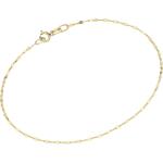 Goldene Minimalistische Gliederarmbänder aus Gold 10 Karat für Damen 