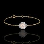 Reduzierte Goldene Edenly Solitär Damenarmbänder poliert aus Rosegold mit Diamant 