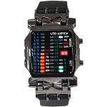 Armbanduhr - TOOGOO(R) Unisex Binaer LED Uhr Digital Datumsanzeige Bunt Sport Trend Armbanduhr Gewehrfarbe