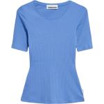 Reduzierte Blaue Kurzärmelige Armedangels Bio Nachhaltige T-Shirts für Damen Größe XS 