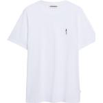 Weiße Armedangels Jaames Bio Nachhaltige T-Shirts für Herren Größe L 