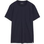 Blaue Langärmelige Armedangels Jaames Bio Nachhaltige T-Shirts aus Baumwolle für Herren Größe L 