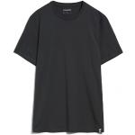 Schwarze Langärmelige Armedangels Jaames Bio Nachhaltige T-Shirts aus Baumwolle für Herren Größe S 