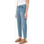 Blaue Mom Armedangels Mairaa Vegane Bio Nachhaltige Damenhosen mit Reißverschluss aus Baumwolle Größe XS Weite 29, Länge 32 