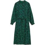 Grüne Langärmelige Armedangels Bio Midi Nachhaltige Midikleider & knielange Kleider aus Viskose für Damen Größe L 