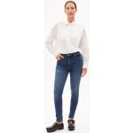 Reduzierte Graue Unifarbene Casual Armedangels Tillaa Jeans mit Stickerei mit Reißverschluss aus Denim für Damen 