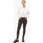 Unifarbene Casual Armedangels Tillaa Bio Jeans mit Stickerei mit Reißverschluss aus Baumwolle für Damen 