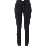 Schwarze Armedangels Tillaa Bio Nachhaltige Skinny Jeans mit Reißverschluss aus Denim für Damen Weite 25, Länge 30 