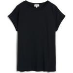 Schwarze Langärmelige Armedangels Bio Nachhaltige T-Shirts aus Baumwolle für Damen Größe M 