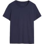 Blaue Langärmelige Armedangels Bio Nachhaltige T-Shirts aus Baumwolle für Damen Größe S 
