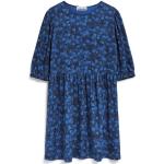 Reduzierte Blaue Blumenmuster Armedangels Bio Nachhaltige Damenkleider aus Viskose Größe XL 