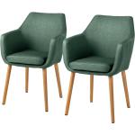 Grüne Moderne Mørteens Nicholas Armlehnstühle aus Textil mit Armlehne Breite 50-100cm, Höhe 50-100cm, Tiefe 50-100cm 