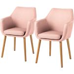 Reduzierte Pinke Moderne Mørteens Nicholas Armlehnstühle aus Textil mit Armlehne Breite 50-100cm, Höhe 50-100cm, Tiefe 50-100cm 