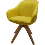 Gelbe Moderne Norrwood Armlehnstühle aus Massivholz Breite 50-100cm, Höhe 0-50cm, Tiefe 50-100cm 