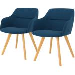 Blaue Tenzo Armlehnstühle aus Textil Breite 50-100cm, Höhe 50-100cm, Tiefe 50-100cm 2-teilig 