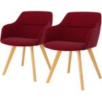 Rote Tenzo Armlehnstühle aus Massivholz Breite 50-100cm, Höhe 50-100cm, Tiefe 50-100cm 2-teilig 