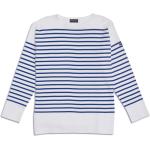 Royalblaue Gestreifte Maritime Langärmelige ARMOR-LUX T-Shirts aus Baumwolle maschinenwaschbar für Herren Größe L 
