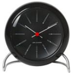 Arne Jacobsen - Bankers Table Clock Ø11cm, Black - Schwarz