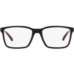 Schwarze Arnette Rechteckige Kunststoffbrillen für Herren 