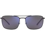 Schwarze Arnette Rechteckige Sonnenbrillen polarisiert aus Metall für Herren 