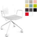 Anthrazitfarbene Arper Catifa 46 Bürostühle & Schreibtischstühle matt aus Kunststoff Outdoor Breite 0-50cm, Höhe 350-400cm, Tiefe 0-50cm 