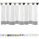 Graue Scheibengardinen & Küchengardinen aus Textil transparent 