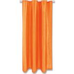 Orange Gardinen mit Kräuselband aus Stoff blickdicht 