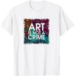 Art Is Not A Crime Graffiti Light T-Shirt
