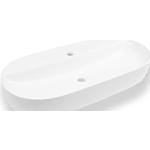 Weiße Ovale Aufsatzwaschbecken & Aufsatzwaschtische aus Keramik 