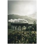 Moderne Artboxone Harry Potter Hogwarts Express Poster mit Rahmen mit Eisenbahn-Motiv 40x60 