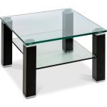 Schwarze Runde Glascouchtische aus Glas Breite 50-100cm, Höhe 50-100cm, Tiefe 50-100cm 