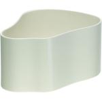 Weiße Moderne 23 cm Runde Pflanzschalen 27 cm Glänzende aus Keramik Indoor 