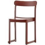 Dunkelrote Moderne Artek 406 Holzstühle lackiert aus Buche Breite 0-50cm, Höhe 0-50cm, Tiefe 0-50cm 